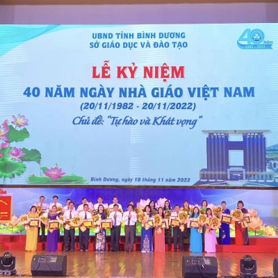 Tổ chức Kỷ Niệm 40 Năm Ngày Nhà Giáo Việt Nam ( 20/11/1982- 20/11/2022)
